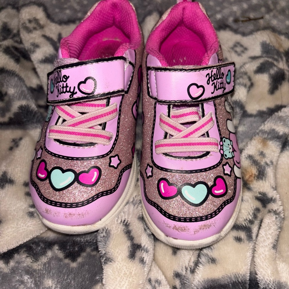 Hello Kitty Pink and White Kids Sneakers